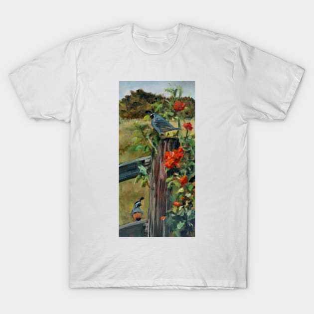 Frolic in Wild Roses T-Shirt by Susan1964